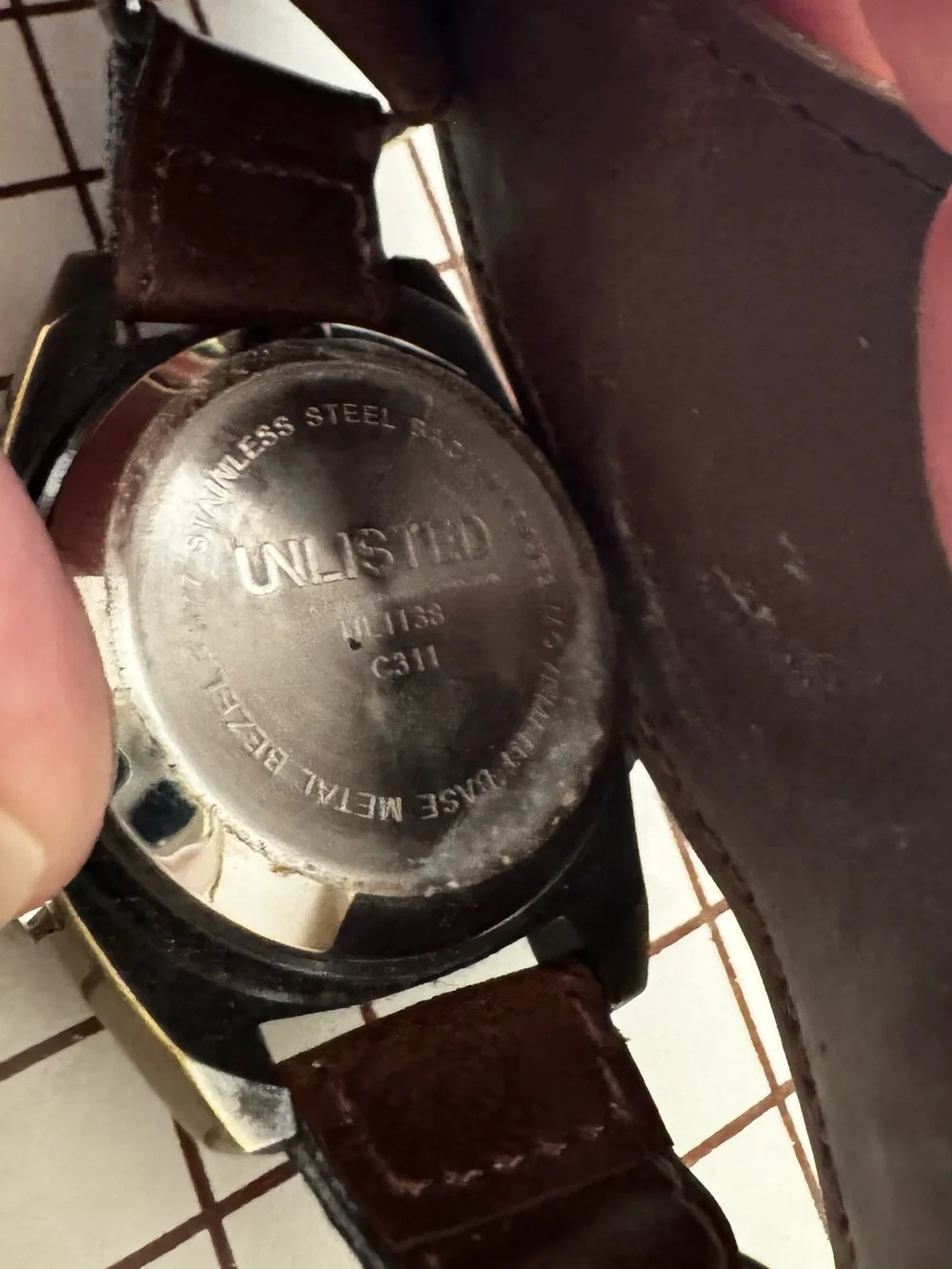 Vintage Unlisted by Kenneth Cole Men’s Analog-Digital Chronograph Watch
